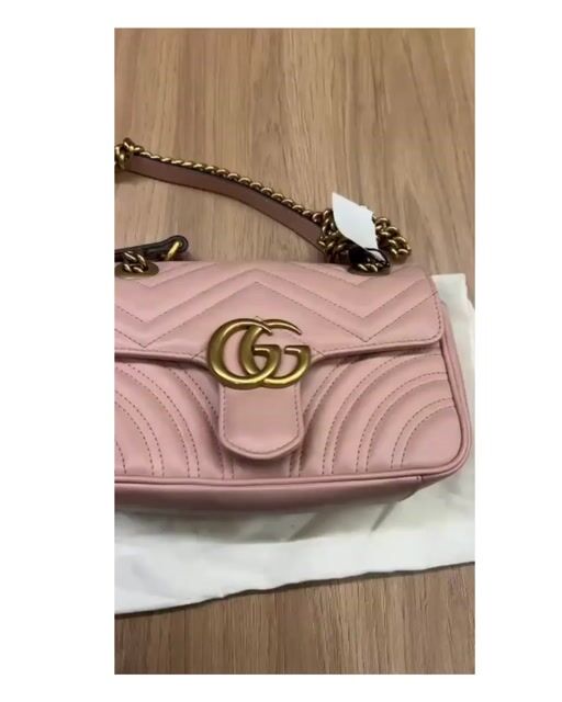 Vídeo de Bolsa Gucci Marmont Rosa
