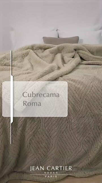 Video de Cubrecama Roma Corderito 2 1/2 Plazas Pesado Invierno -Jean Cartier-