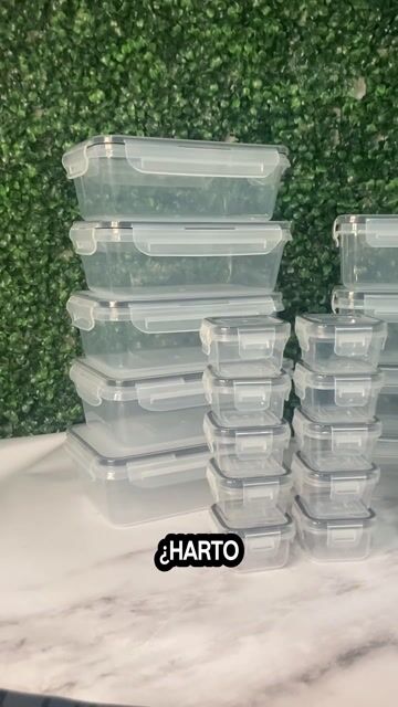 Video de Set X24 Recipientes Hermeticos Taper Tupper Organizador Alacena Heladera Vianda Lunchera Apto Microondas Lavavajillas Apilable Alimentos Megapack