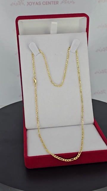 Video de Cadena Collar Oro 18k Figaro 3y1 3x1 De 45 Cm Y 3.5 Gr