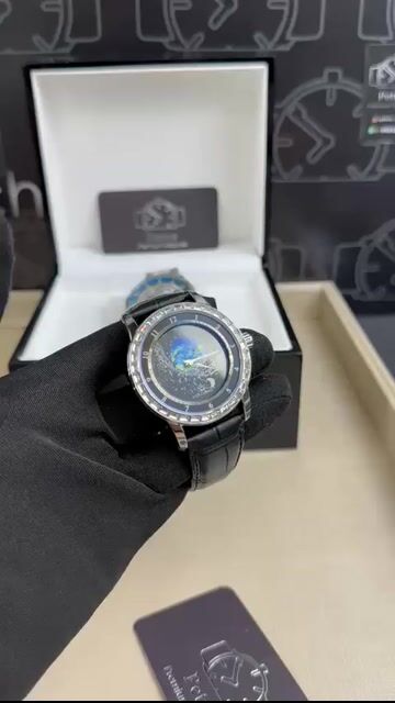 Video de Forsining Automatic 41mm - AÇO/MOSTRADOR GALAXIA - COURO