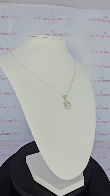 Video de Collar Virgen Niña 13 Mm Cristal Plata 925 Mcs Vrt - C2320