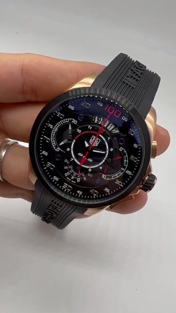 Video de TAG Heuer Grand Carrera Mercedez-Benz SLS 47mm - AÇO COM ROSE/MOSTRADOR PRETO - SILICONE