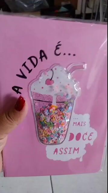Vídeo de CADERNO DE PAPEL COM CAPA DURA, MEDINDO 21X14.5CM COM 80
