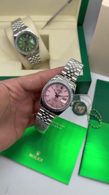 Video de Rolex Datejust - 40mm - Mostrador rosa