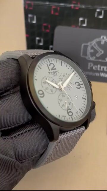 Video de Tissot 44mm - AÇO PRETO/MOSTRADOR CINZA - NYLON