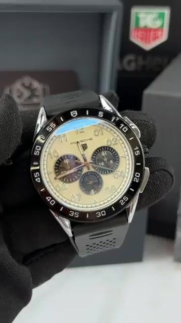 Video de TAG Heuer Porsche 45mm - AÇO/MOSTRADOR BRANCO - SILICONE