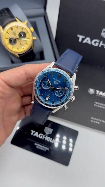Video de TAG Heuer Porsche 40mm - AÇO/MOSTRADOR AZUL- COURO