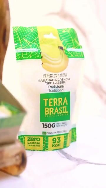 Vídeo de Bananinha Cremosa Zero Açúcar com Damasco (Preço por unidade R$ 3,36)