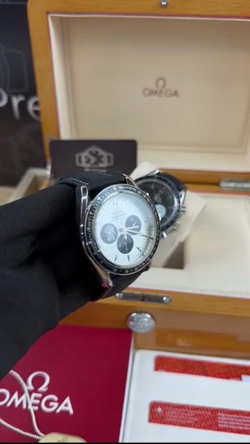 Video de Omega Speedmaster 45mm - AÇO/MOSTRADOR BRANCO - NYLON - (SNOOPY)