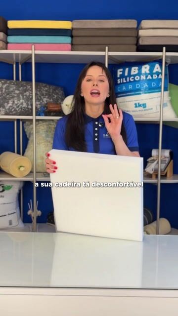 Video de Espuma D45 55x55x5cm - Firme e Resistente P Assento