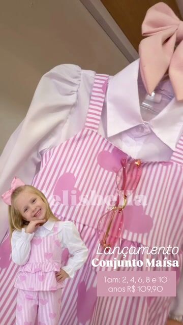 Vídeo de Camisa Vivian - Tam: 2, 4, 6, 8, 10 e 12 anos