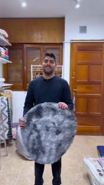 Video de Alfombra Redonda Decorativa Estilo Nórdico - 65cm