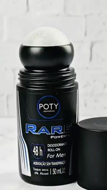 Vídeo de Desodorante Roll-on Rare 50 ml Poty Cosméticos