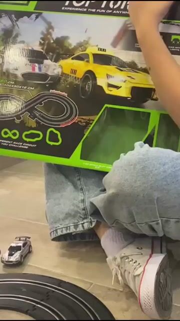 Video de Pista De Auto Doble Anillo Con Controles Top Turbo