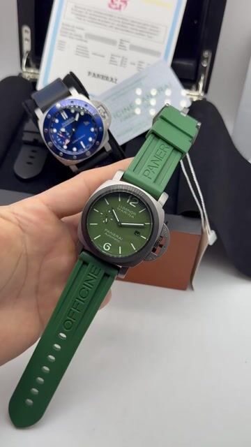 Video de Panerai Luminor Marina 47mm - AÇO /MOSTRADOR VERDE - SILICONE