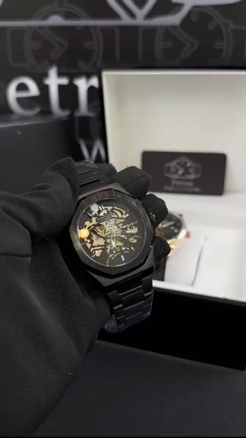 Video de Longlux Sport Skeleton 40mm - AÇO PRETO/MOSTRADOR SKELETON