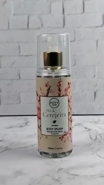Vídeo de Body Splash Flor de Cerejeira 200ml Poty Cosméticos