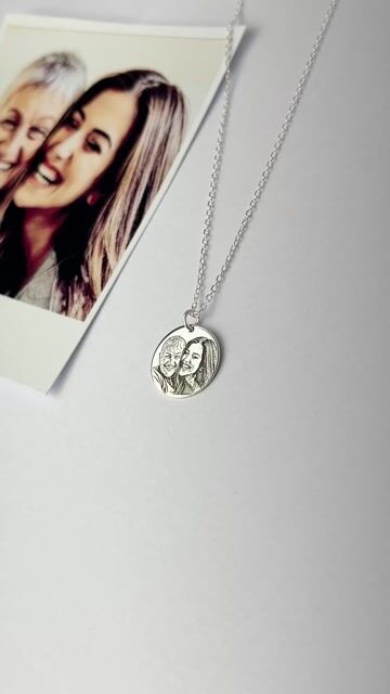 Vídeo de Colar fotogravação medalha M personalizável 14mmX50cm (laser)