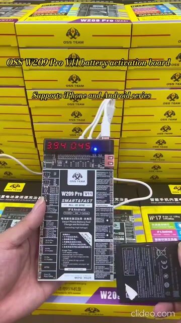 Vídeo de Placa Reativadora de Bateria W209 Pro V11 Oss Team