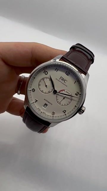Video de IWC Chronograph 43mm - AÇO/MOSTRADOR BRANCO - COURO