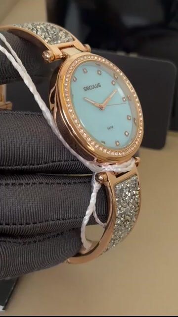 Video de Seculus Shiny 77276LPSVDB1 38mm - AÇO ROSE/MOSTRADOR TIFFANY