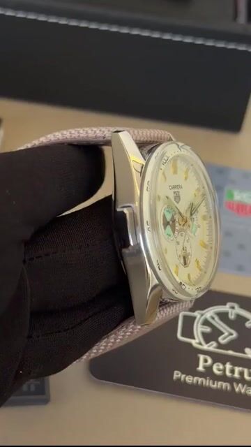 Video de TAG Heuer Carrera Chronograph 41mm- AÇO/MOSTRADOR BRANCO - NYLON