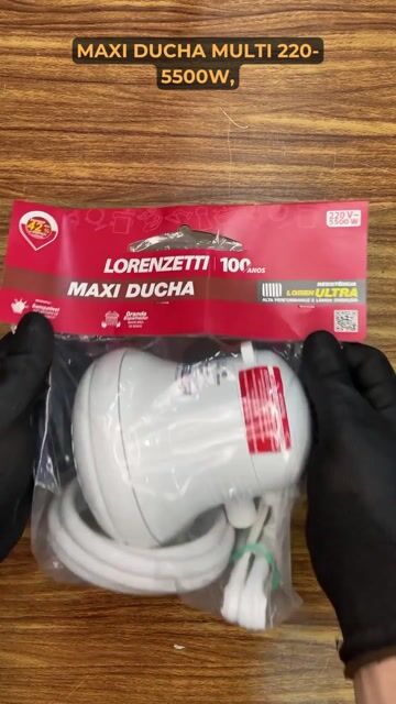 Vídeo de Chuveiro Eletrônico Ducha Maxi Multi 220 / 5500w Branco - LORENZETTI