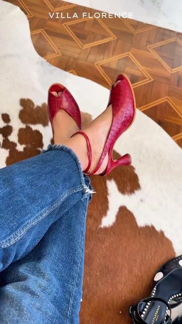 Vídeo de Sandália Peep Toe couro texturizado Vermelho queimado