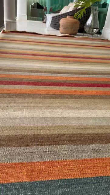 Vídeo de Tapete 4,00 x 2,60m Modelo Kilim Listrado - Marie Camille (5283)