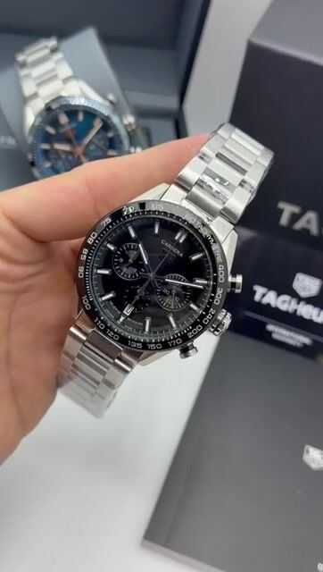 Video de TAG Heuer Carrera 44mm - AÇO/MOSTRADOR PRETO