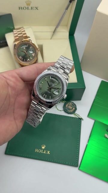 Video de Rolex Day-Date President 40mm - Mostrador Verde