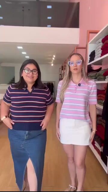 Vídeo de Blusa gola polo listrada verão