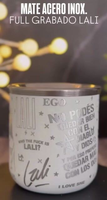 Video de MATE ACERO FULL GRABADO: LALI