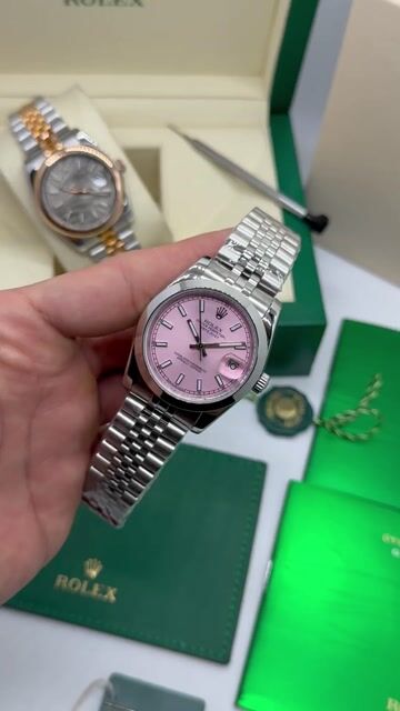 Video de Rolex Datejust - 40mm - Mostrador rosa