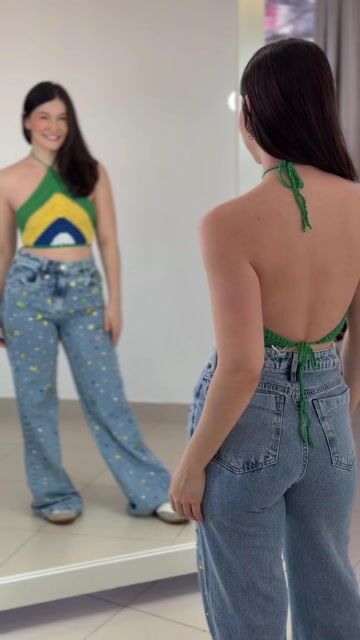 Video de BLUSA CROCHE TRIANGULO BRASIL