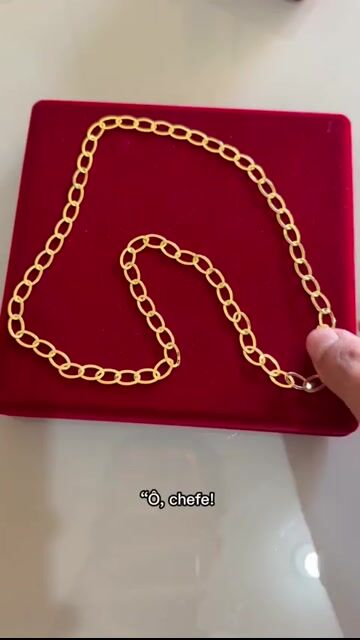 Video de Cordão laminado 6 mm banhado a ouro