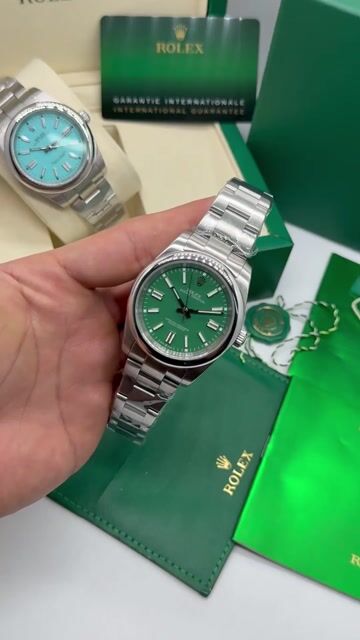 Vídeo de Oyster Perpetual Relógio Premium Mostrador Verde Masculino | CIA IMPORTADOS