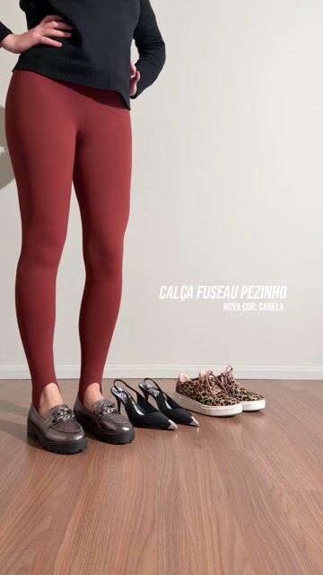 Vídeo de Calça Fuseau Pezinho Canela