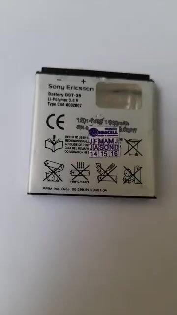 Vídeo de BATERIA SONY BST-38