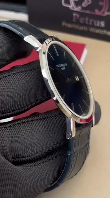 Video de Patek Philippe Slim 40mm - AÇO/MOSTRADOR AZUL