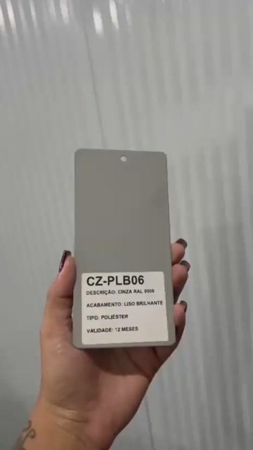 Vídeo de Tinta Pó para Pintura Eletrostática - Cinza Ral 9006 Poliéster Liso Brilhante Caixa 25 kg