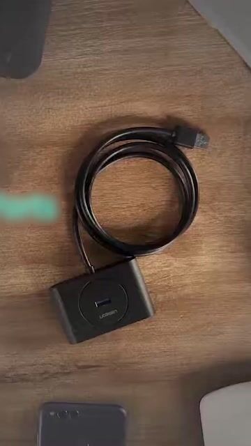 Video de Hub adaptador usb 3.0 ugreen 4 puertos 5 gbps otg