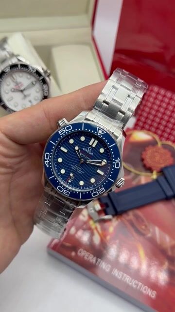 Video de Omega Seamaster 42mm - SUPER CLONE - AÇO/MOSTRADOR AZUL