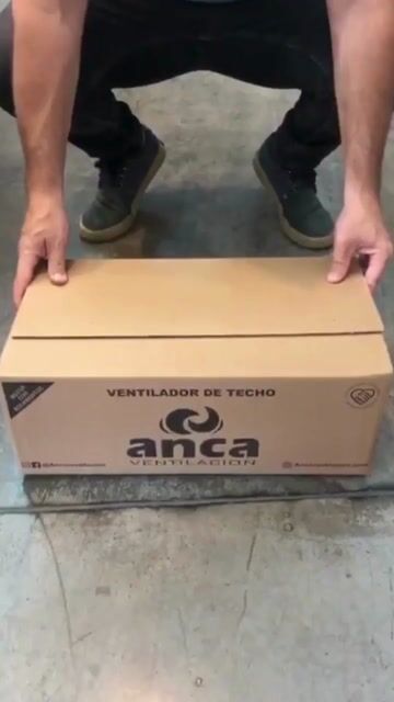 Video de Ventilador de techo ANCA blanco c/portapalas y palas metalicas c/plafon led blanco 18W