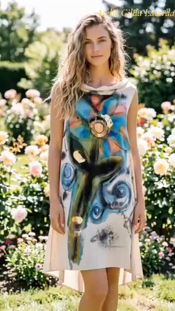 Video de Vestido Flor Azul