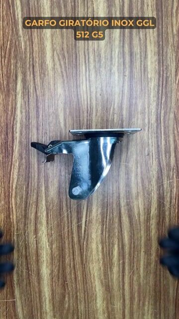 Vídeo de Garfo Inox 5 polegadas para Rodízio GGL 512 G com Placa - SCHIOPPA
