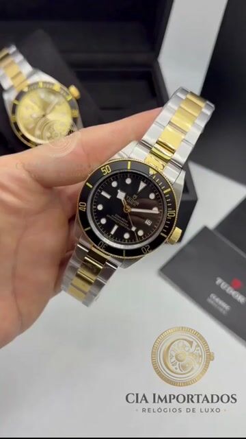 Vídeo de Black Bay Relógio Premium Bicolor Masculino | CIA IMPORTADOS