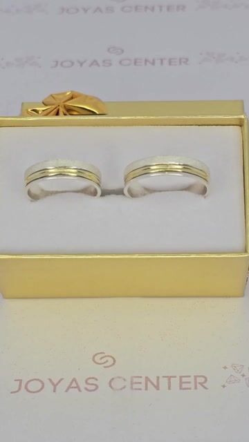 Video de Alianzas Plata Y Oro Amarillo Modelo Cinta 5 Mm De Ancho C36