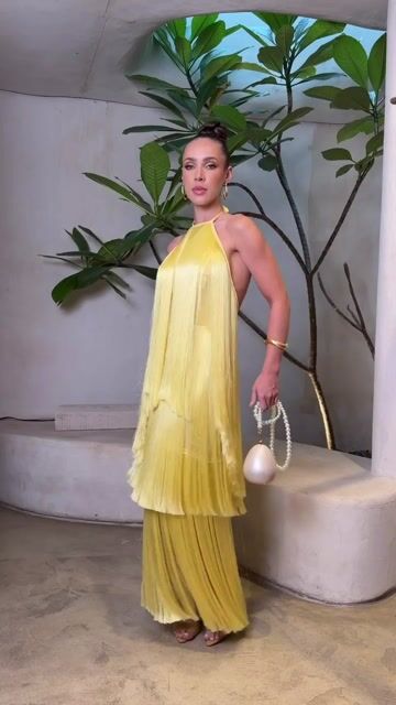 Fringe Island Dress - Butter Yellow - Buy in Tiss